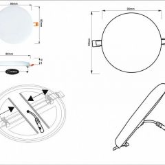 Встраиваемый светильник Arte Lamp Prior A7981PL-1WH | фото 5